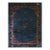 1920s Antique Navy Floral Oriental Chinese Art Deco Rug in Mandarin Quality For Sale