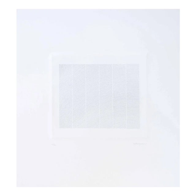 Giulia Napoleone, Lines, Original Etching, 1974 For Sale
