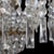 Metal Antique French Brass & Cut Crystal 3-Light Chandelier C1920 For Sale - Image 7 of 9