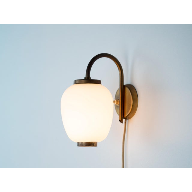 Vintage Danish Kina Sconce by Bent Karlby for Lyfa, 1940s For Sale - Image 6 of 10