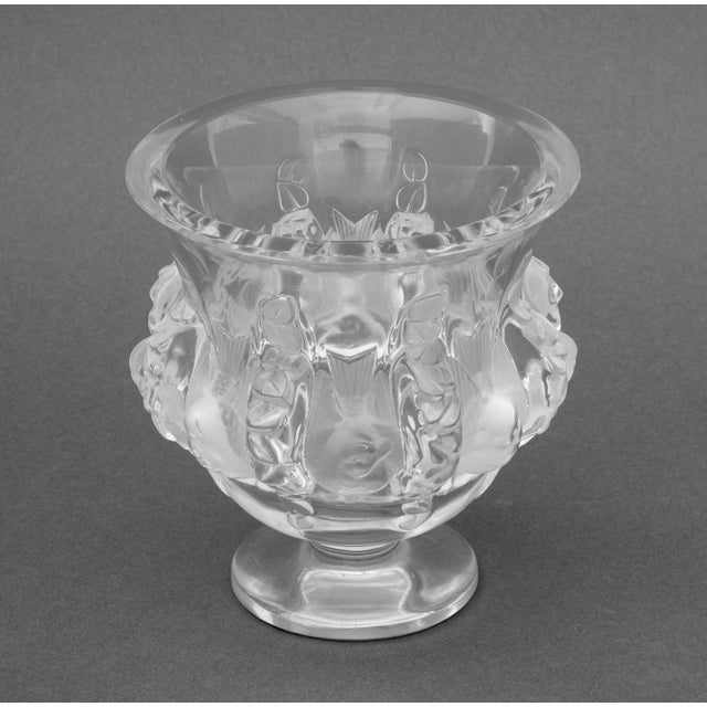 Late 20th Century Lalique Crystal "Dampierre" Vase For Sale - Image 5 of 9