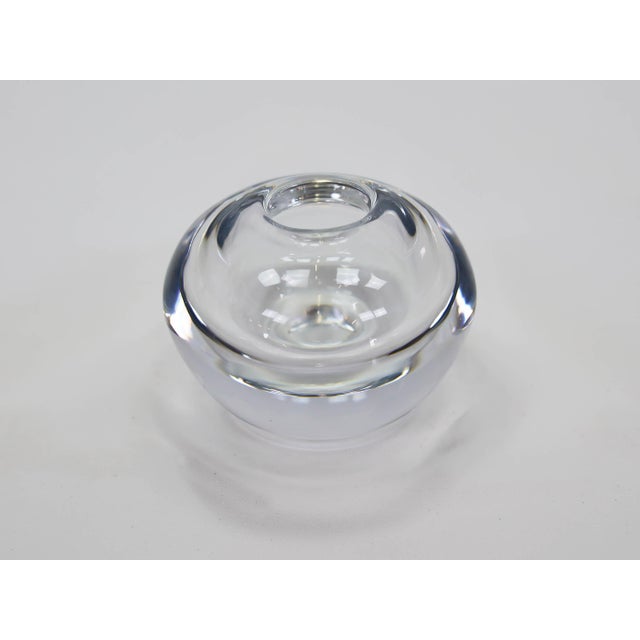 Mid-Century Modern Small Glass Ball Vase by Tapio Wirkkala, 1970 For Sale - Image 3 of 3