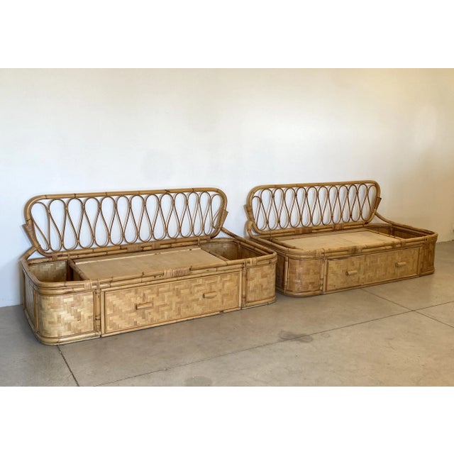 Set of Bamboo Sofas, 1970 For Sale - Image 13 of 13