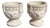 Vintage Greek Classical Style Concrete Greek Key Garden Flower Planter Pot, Pair For Sale