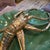 1950s Green and Gold Ceramic Centerpiece by Maioliche Artistiche Sestesi For Sale - Image 11 of 14