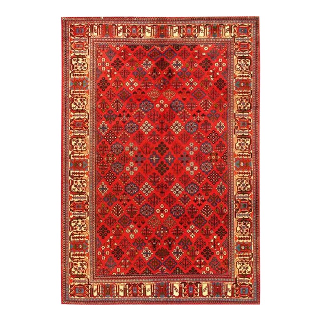 Pasargad DC Rust Persian Hand Knotted Joshegan Rug For Sale