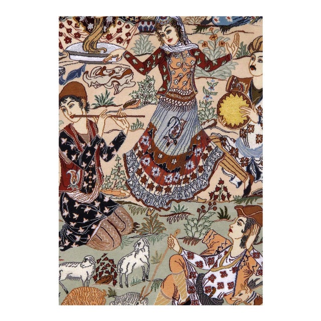 Traditional 2020s Ivory Persian Isfahan For Sale - Image 3 of 5