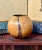 Brown Turned Inlaid Wood Vessel, II For Sale - Image 8 of 8