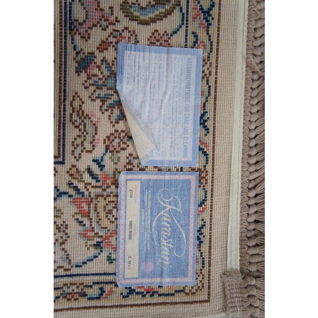 Karastan 100% Wool Floral Palmette Animal 738 Area Rug Carpet Mat 3' X 5' For Sale - Image 11 of 13