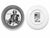 1960s Americana Coasters in Porcelain with American Historical Figures by Piero Fornasetti, 1960s, Set of 7 For Sale - Image 5 of 11