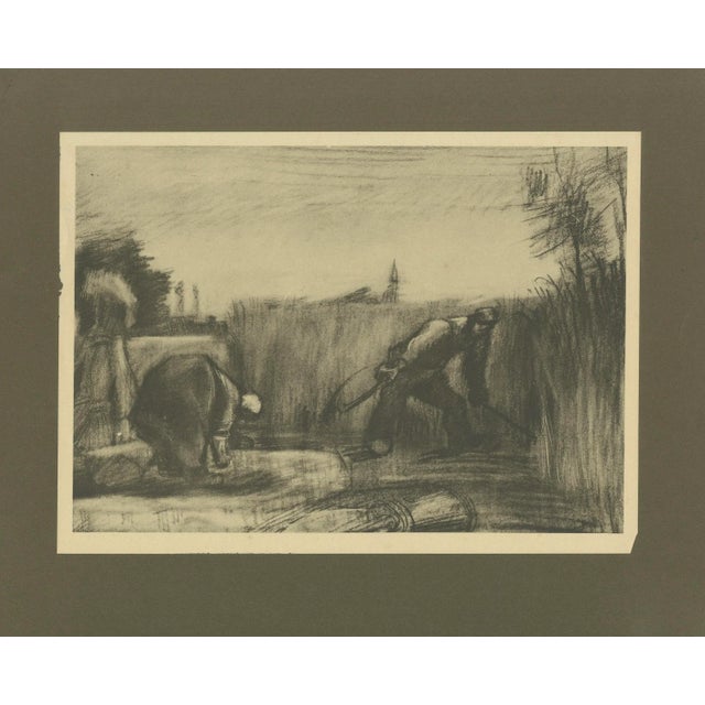After Vincent Van Gogh, The Harvesters, 1928, Portfolio Print For Sale - Image 4 of 4