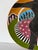 1980s Lois Barton Hand-Painted Figurative Modernist Art Ceramic Decorative Plate For Sale - Image 4 of 12