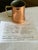Vintage handcrafted copper tankard by Copral, made in Portugal. This 16oz mug features a polished copper body with a...
