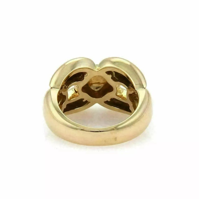 Late 20th Century Cartier 18k Yellow Gold Puff Dome Band Ring - Size 5.75 For Sale - Image 5 of 6