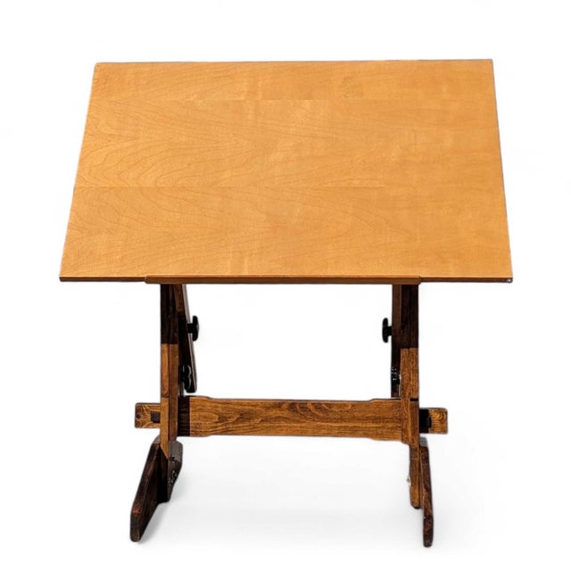 Mid-Century Versa Tables Adjustable Wood Drafting Table, 20th Century For Sale - Image 16 of 16