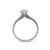 2020s 18ct White Gold Round Brilliant Cut Diamond Ring 0.51ct 2.81g, Size 5.25 For Sale - Image 5 of 8