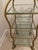 1950s Vintage Metal Rope Twist Design Etagere With 4 Glass Shelves For Sale - Image 5 of 10
