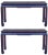 Asian Modern Grasscloth Wrapped Ming Style Console Tables Att. Baker Furniture For Sale - Image 11 of 12