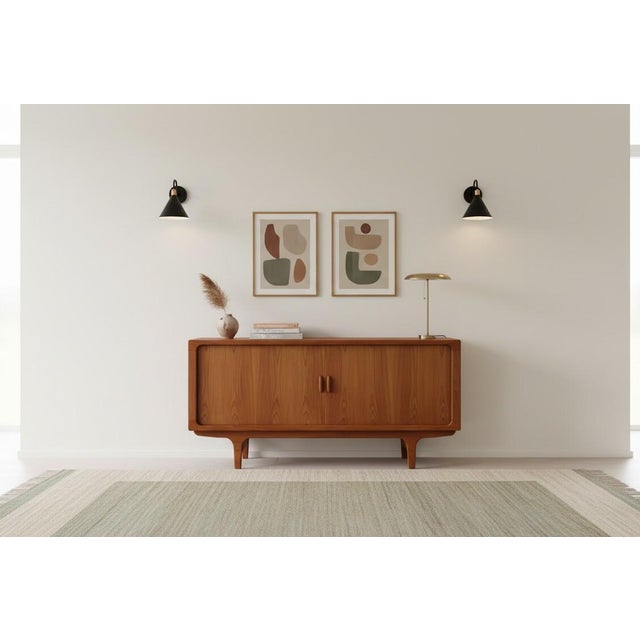 Danish Sideboard in Teak with Louvered Doors from Dyrlund, 1960s For Sale - Image 11 of 15