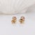 2020s Pink Tourmaline Martini Solitaire Stud Earrings in Solid 14k Gold - 2 Pieces For Sale - Image 5 of 6
