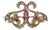 c1900 10k gold, ruby, and seed pearl enhancer pendant/pin For Sale