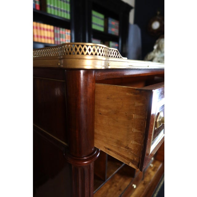 Brown Louis XVI Secretaire, 1700s For Sale - Image 8 of 12