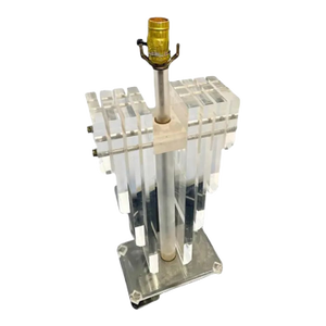 Vintage Art Deco Lucite Table Lamp