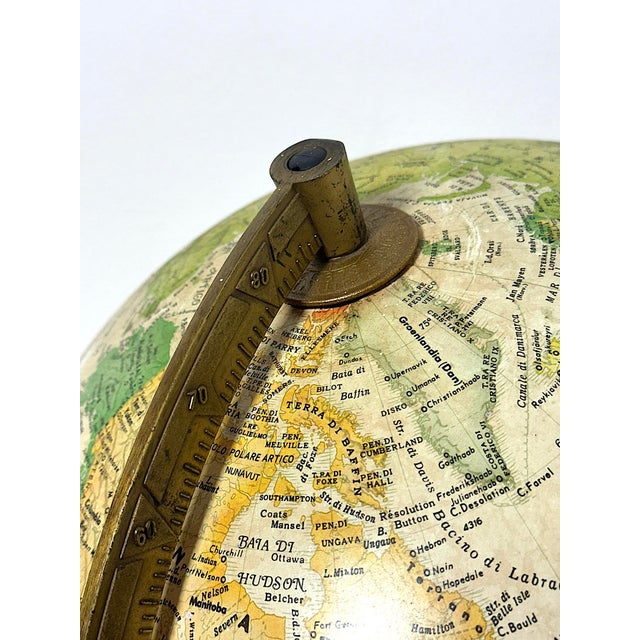 A stunning tabletop globe dating back to the late 1990s, a perfect blend of modern cartography and retro charm. This model...