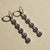 Amethyst Huggie Drop Earrings, Silver, Gold, Pair For Sale - Image 4 of 9