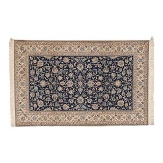 1990s Signed Persian Nain Rug , 5'4" X 8'2" For Sale