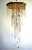 Metal Vintage Italian Brass and Crystal Ceiling Lamp, 1970s For Sale - Image 7 of 8