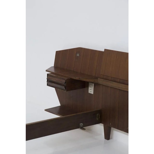 Vintage Italian Double Bed with Bedside Tables attributed to Ico & Luisa Parisi, 1950 For Sale - Image 11 of 12