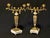 French 19th C French Louis XVI Bronze Crystal Clock Set 3Pc For Sale - Image 3 of 17