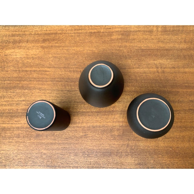 Mid-Century German Minimalist Wormser Terra-Sigillata Pottery Vases, 1960s, Set of 3 For Sale - Image 15 of 18