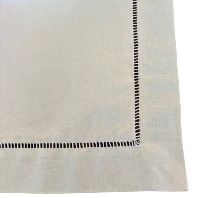 Antique French Embroidered Wedding Trousseau Linen Sheet from Fleur Bleue and Pillowcases from Linvosges, 1940, Set of 3 For Sale - Image 10 of 11