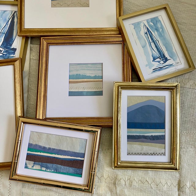 Contemporary Semi-Abstract​ Mixed Media Nautical Sailcloth Landscape​ - By JJ-Hogan | There Is Still Good in This World For Sale In Baltimore - Image 6 of 9