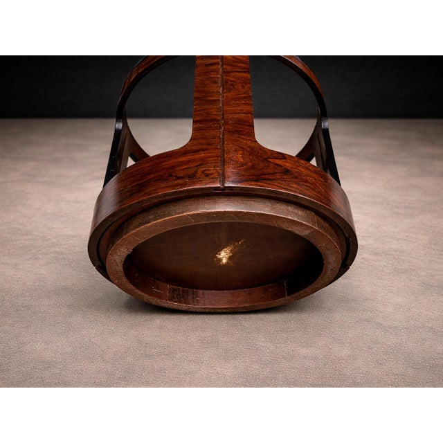 Brazilian Modern Two-Tier Side Table in Rosewood by Bertomeu, Brazil, 1960s For Sale - Image 10 of 12