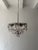 Lavender French Beaded Lavender and Clear Drops Flush Mount Chandelier For Sale - Image 8 of 8