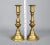 19th Century 19th Century Antique English Brass Georgian Era Push-Up Candlestick Holders - Set of 2 For Sale - Image 5 of 7