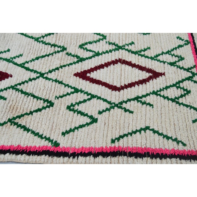 Mid 20th Century Vintage Moroccan Runner- 9'5'' X 3'2'' For Sale - Image 9 of 10