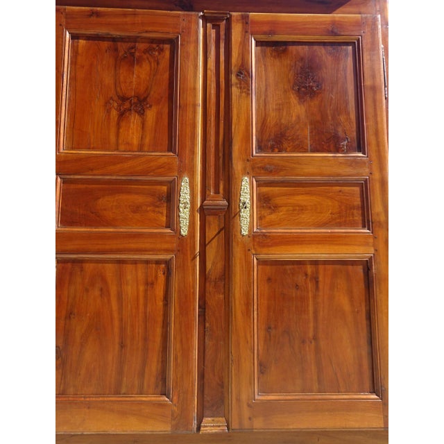 Louis Philippe Wardrobe in Light Walnut For Sale - Image 13 of 18