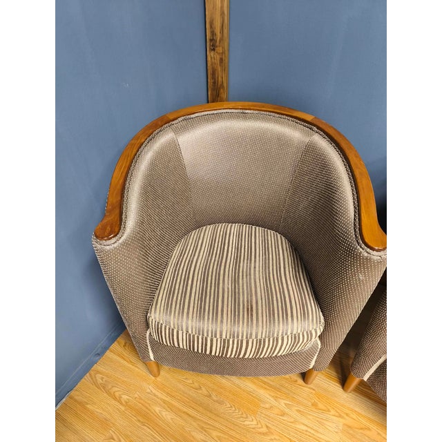 Wood Art Deco Armchairs, 1930s, Set of 2 For Sale - Image 7 of 18