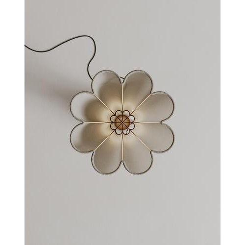 Textile Bouquet Lamp S in Red Marble and Stone by Esther Knopfler For Sale - Image 7 of 18