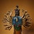 Monumental Vintage Gilt Bronze Thousand-Hand Guanyin Figure – 60cm Painted Statue For Sale - Image 4 of 10