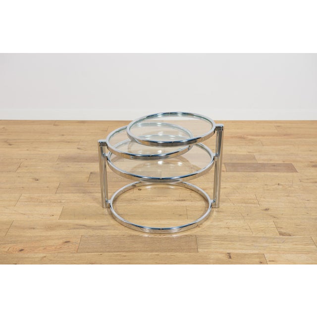 Mid-Century Modern Mid-Century Chrome and Glass Coffee Table by Milo Baughman, USA, 1970s For Sale - Image 3 of 17