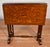 Wood 1900s Antique English Mahogany Dutch Marquetry Pembroke Drop Leaf Side End Table For Sale - Image 7 of 14