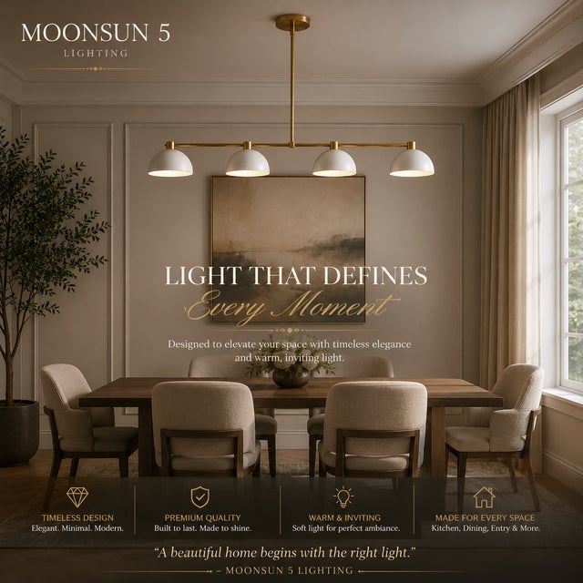Bring warmth, sophistication, and timeless Scandinavian elegance into your home with this beautifully crafted 4-light...