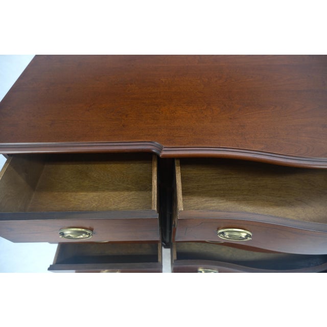 Mahogany Federal Bow Front 12 Drawers Dresser MINT For Sale - Image 10 of 13