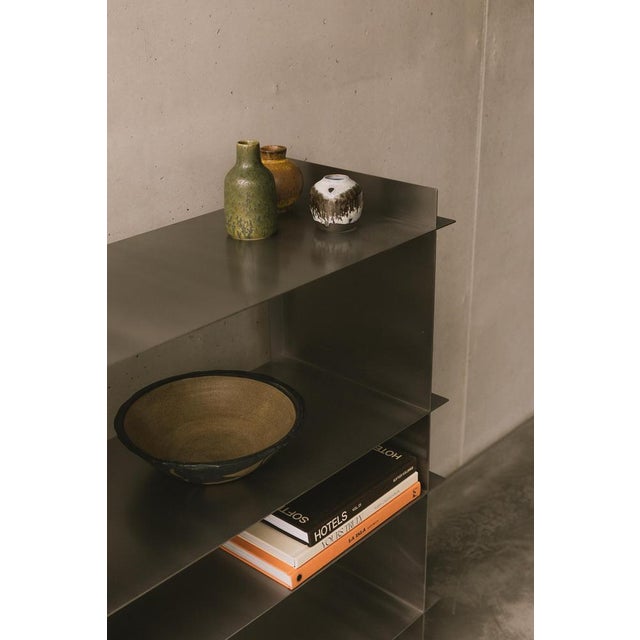 Copper Taisho Stainless Steel Shelf by Zincutec For Sale - Image 8 of 10