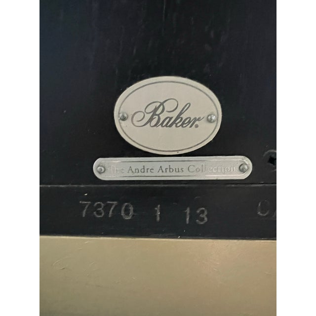 Baker Furniture Company Baker Furniture Black Cabinet, Bar, Server, Andre Arbus Collection For Sale - Image 4 of 5